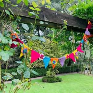 Handmade Bright Blooms bunting 200cm 1 IMG 4572 Copy