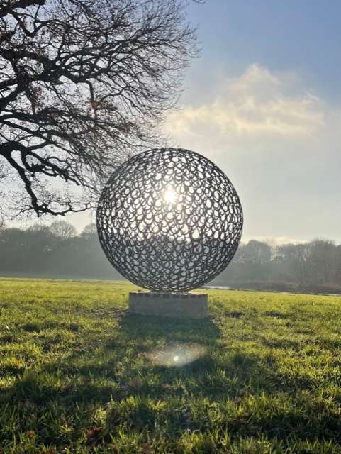 200cm horsesshoe sphere3 1 <span class="excerpt_part"><strong>Horseshoe Sphere</strong>’s Natural Rust or Galvanised finish. Available in sizes 69 cm – 89 cm – 150 cm – 200 cm – 250 cm diameter. Galvanised coating option gives over...</span>