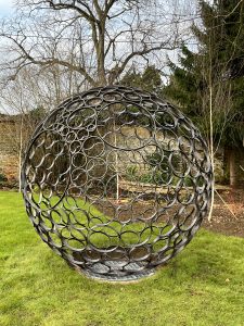 Celestial Ring Sphere JG Sculpture12 Versatile garden sculpture Diameter sizes available 69 cm - 89 cm - 150cm - 200cm - 250cm.