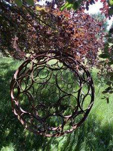 Celestial Ring Sphere JG Sculpture17 Versatile garden sculpture Diameter sizes available 69 cm - 89 cm - 150cm - 200cm - 250cm.