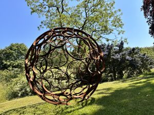 Celestial Ring Sphere JG Sculpture23 Versatile garden sculpture Diameter sizes available 69 cm - 89 cm - 150cm - 200cm - 250cm.