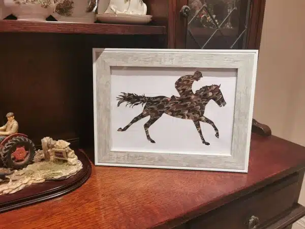 Galloping Feather Racehorse Picture