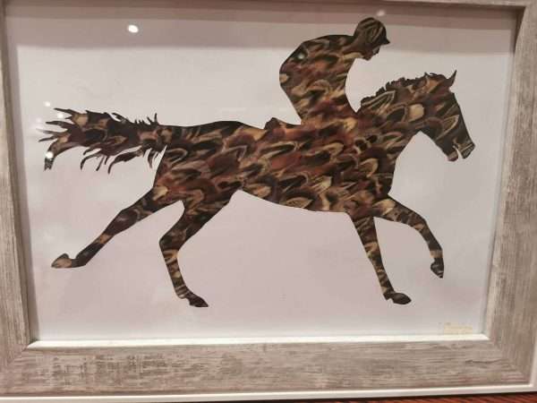 Galloping Feather Racehorse Picture - Image 2