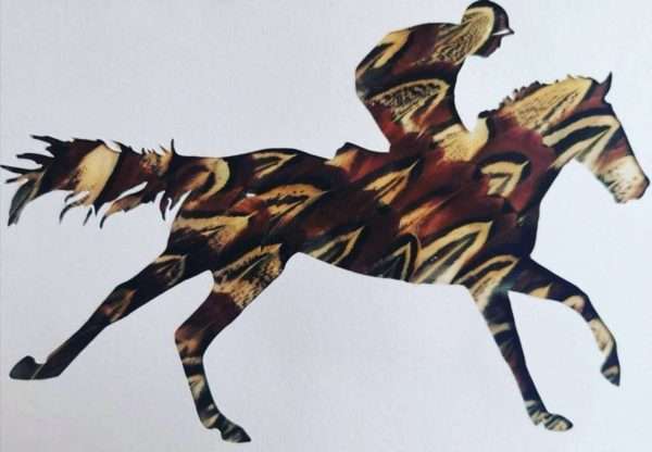 Galloping Feather Racehorse Picture - Image 3