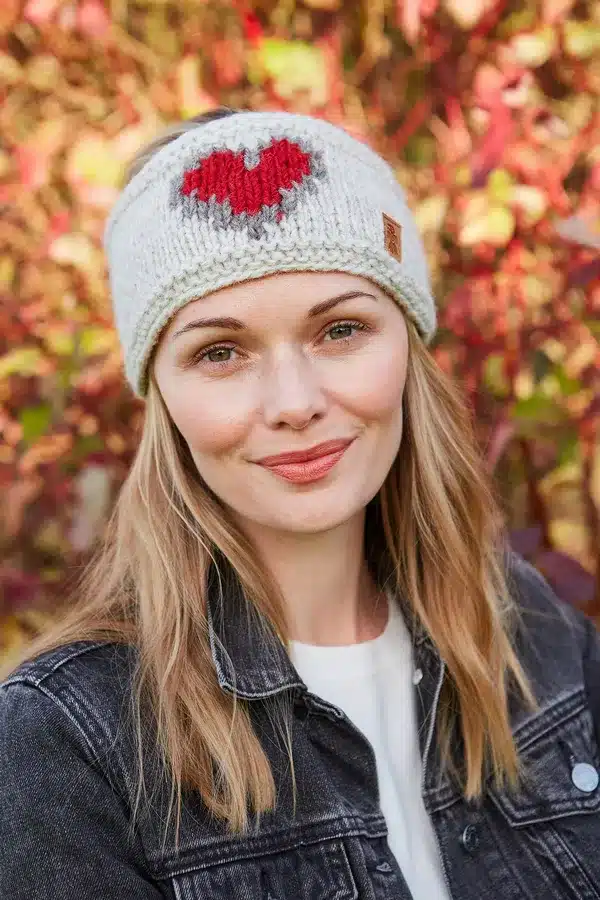 heartheadband <p style="text-align: center"><strong><span style="font-size: x-large"><span id="span_description">Heart warming headband.</span></span></strong></p> <p style="text-align: center"><strong><span style="font-size: x-large">Adorable red heart on a cream back ground</span></strong></p> <p style="text-align: center"><span style="font-size: x-large">Women's knitted wool headband. </span></p> <p style="text-align: center"><span style="font-size: x-large">Red heart motif in a cream background. </span></p> <p style="text-align: center"><span style="font-size: x-large">Fleece lined for extra comfort. </span></p> <p style="text-align: center"><span style="font-size: x-large">Handmade with love.</span></p> <p style="text-align: center"><span style="font-size: x-large">100% Wool</span></p> <p style="text-align: center">Colours and patterns may vary slightly due to the handmade nature of this product.</p> <div id="item_price" class="col-sm-12"> <p style="text-align: center">No two items are exactly the same!</p> <p style="text-align: center">Handwarmers  available in this pattern.</p> <p style="text-align: center">All colours are represented as closely as possible, we cannot guarantee 100% accuracy.</p> <h1 style="text-align: center"><strong>FREE P&P</strong></h1> </div>