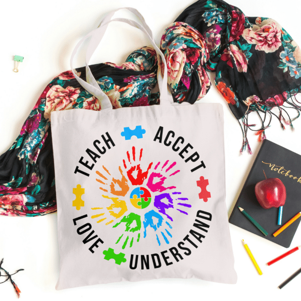 Autism tote bag
