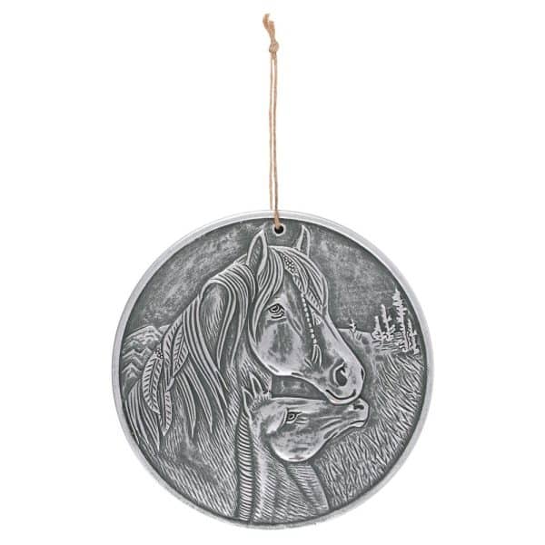 SILVER TERRACOTTA 'APACHE' PLAQUE