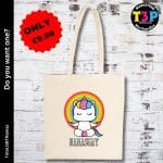 Namasgay unicorn tote bag