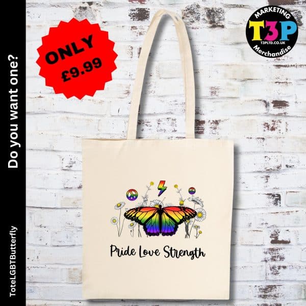 pride,love strength LGBTQ+ tote bag