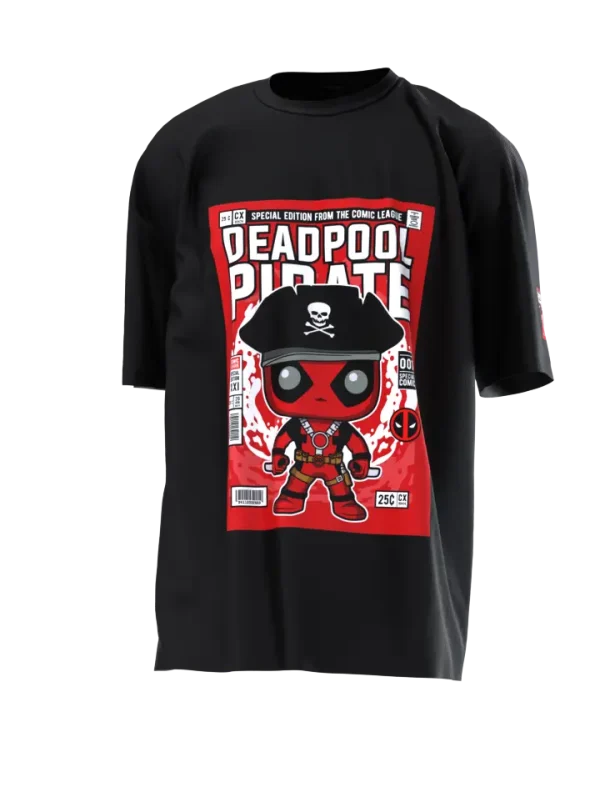 T3P Dead Pool 2 Sided and Arm Tag T-shirt Front