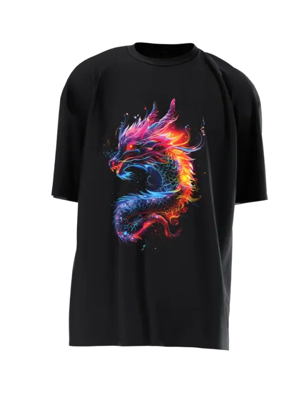 T3P Fluorescent Dragon T-Shirt Front