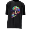T3P Fluorescent Skull Cap Shirt Front