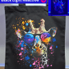 Blacklight Reactive giraffe DTF Bag!