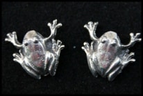 Frog stud earrings