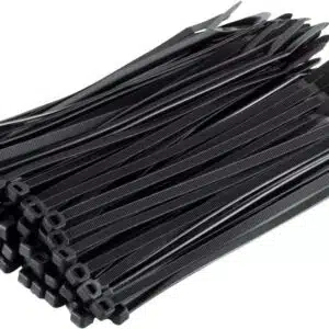 Pack of 200 Black Cable Ties 250mm