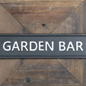 Home Page 36 Cast iron Garden Bar sign